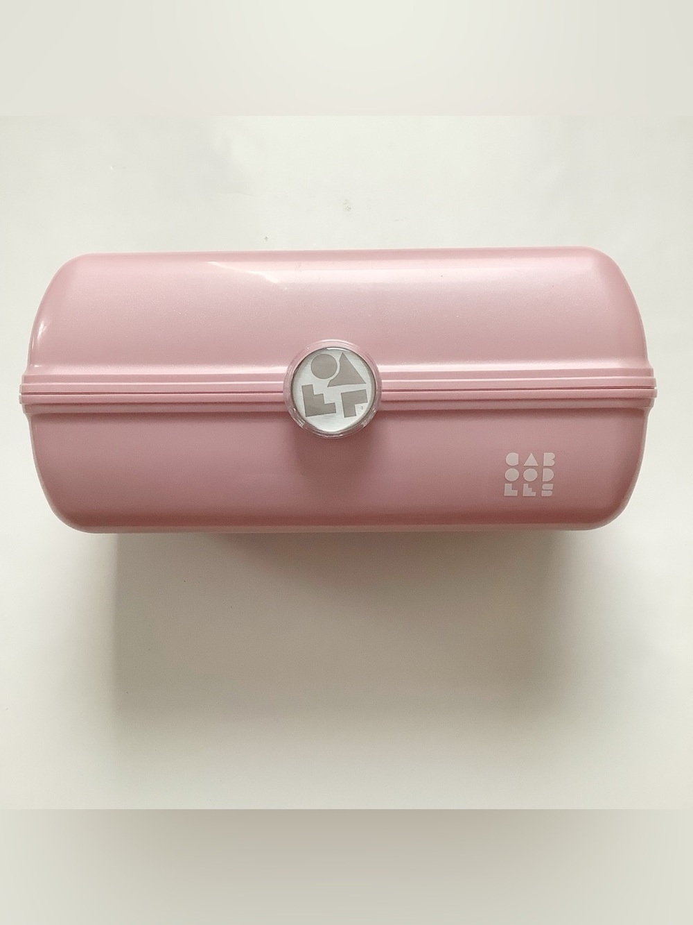 Caboodles Light Pink Cosmetic Case with Logo Accent